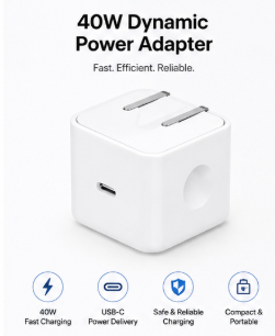 Apple 40W USB-C Power Adapter (for iPhone, iPad & AirPods)