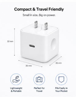 Apple 40W USB-C Power Adapter (for iPhone, iPad & AirPods)