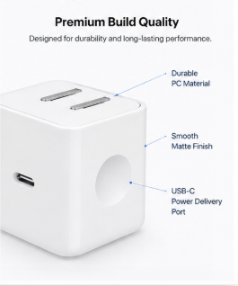 Apple 40W USB-C Power Adapter (for iPhone, iPad & AirPods)