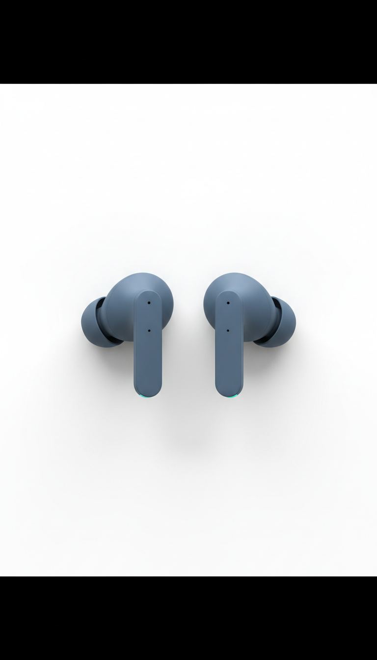 Slate Blue wireless earbuds